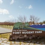 Fort Nugent Park Sign, Park, Oak Harbor, Whidbey Island