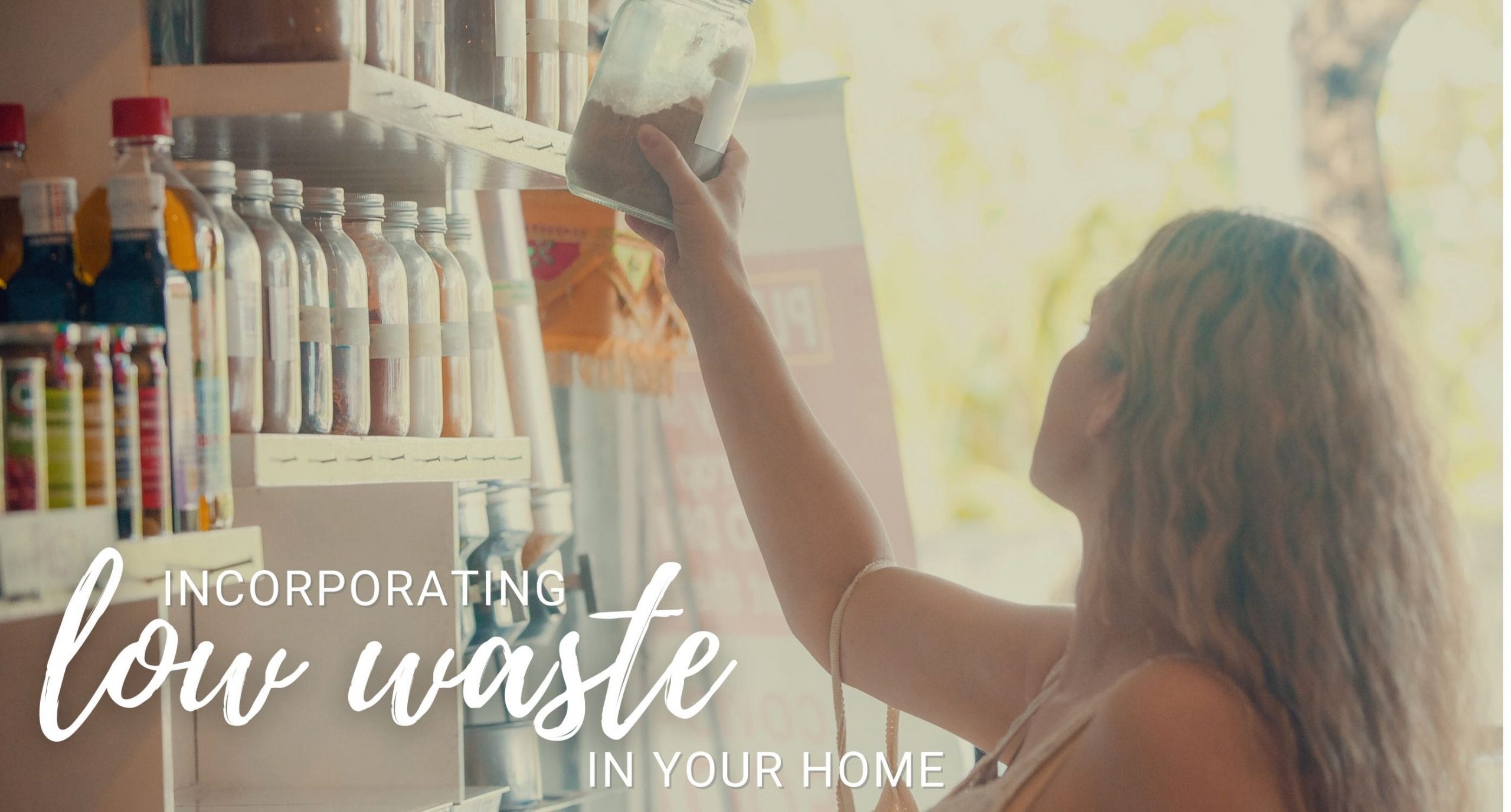 Shopping Woman to Low Waste at Home