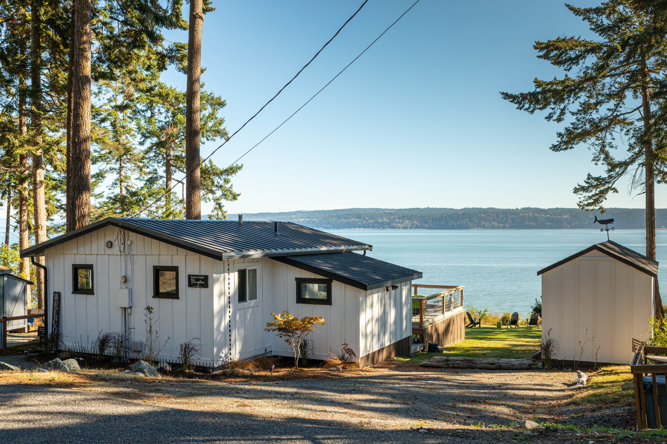 Home looking over water, Waterfront home, Whidbey Island homes, Windermere Whidbey Island, Homes on Whidbey, Whidbey real Estate