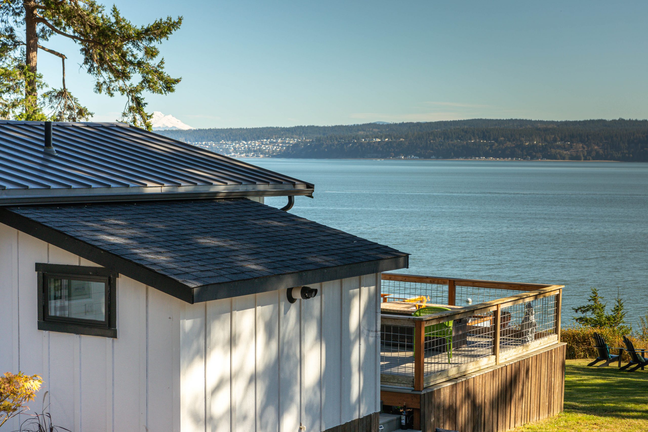 Water views, Whidbey Island home, House on Whidbey Island, Windermere Real Estate, Deck, Mountain View