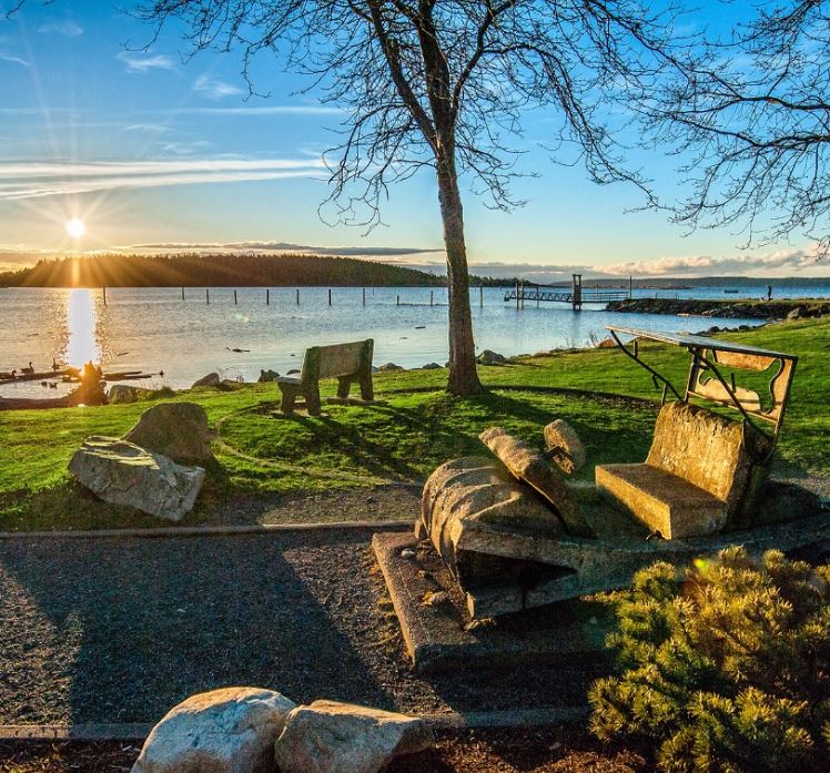 Flinstone park, Whidbey Island, Oak Harbor, Parks on Whidbey, Sun Set, Ocean view, North Whidbey