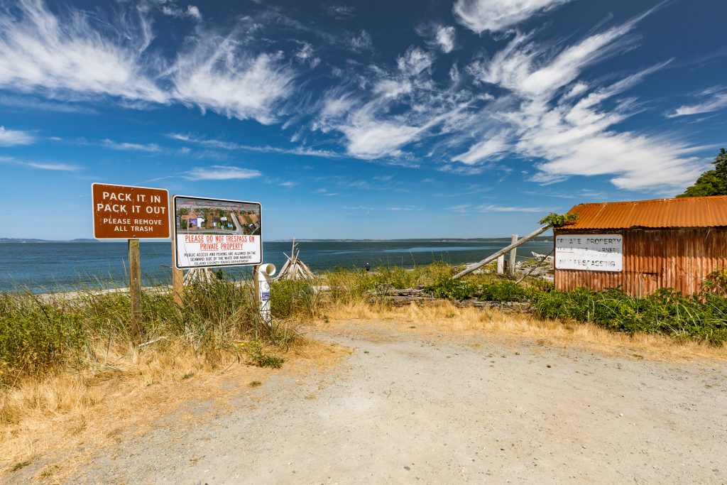 Public Access, lagoon Point, Greenbank, Whidbey Island