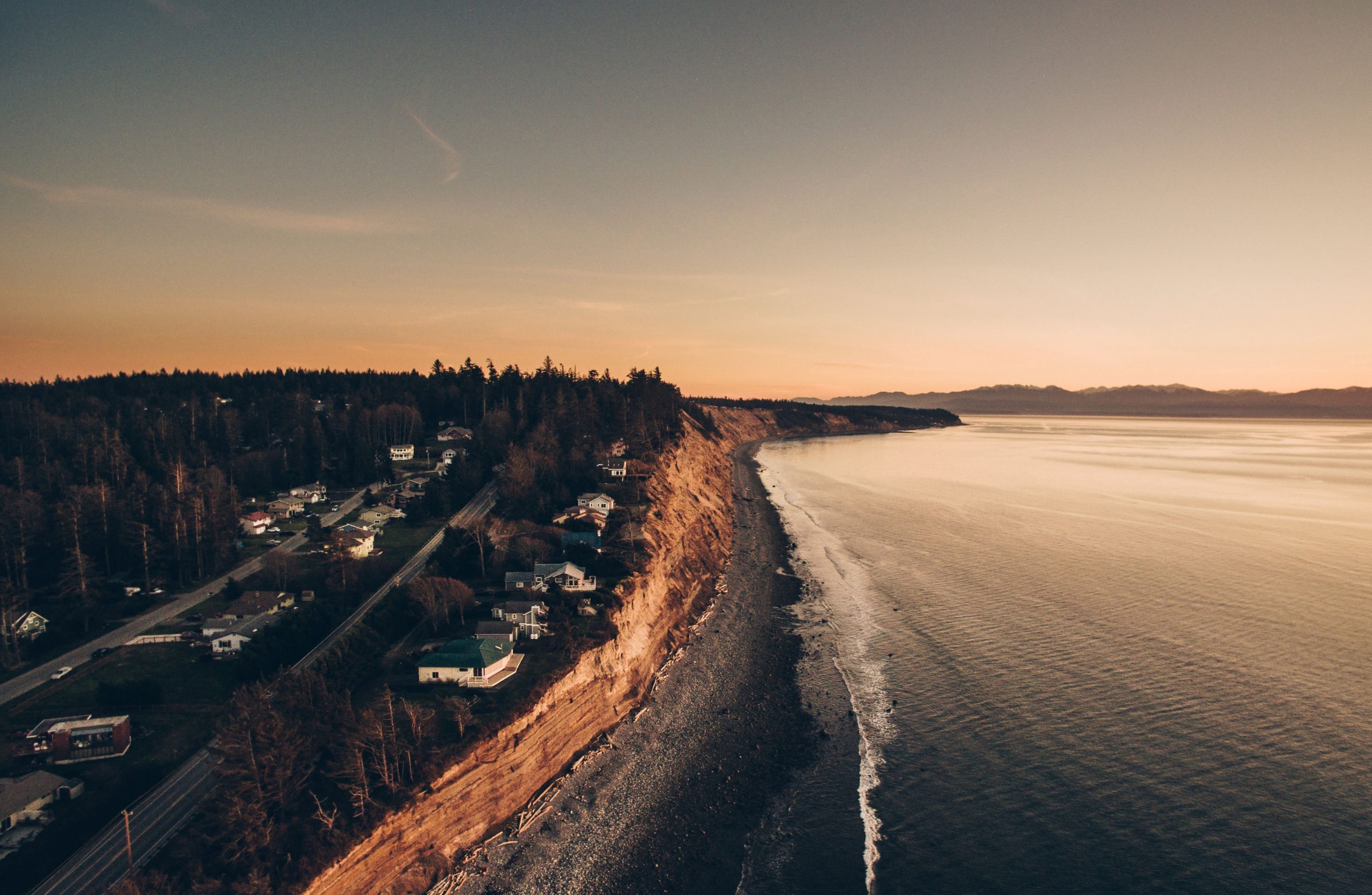 High Bank Waterfront, West Beach, Whidbey Island, Oak Harbor, Washington