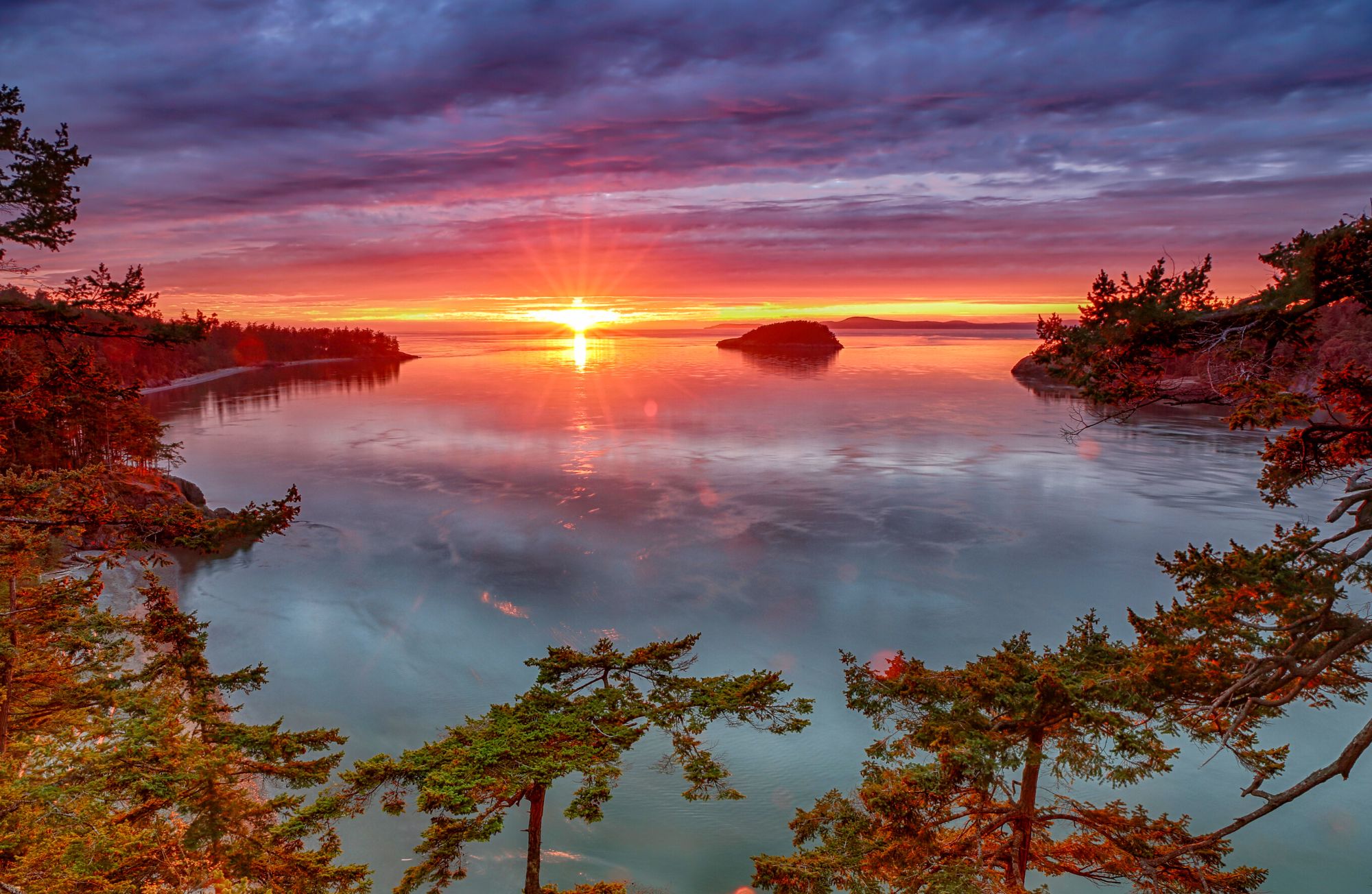 Sunset at Deception Pass State Park